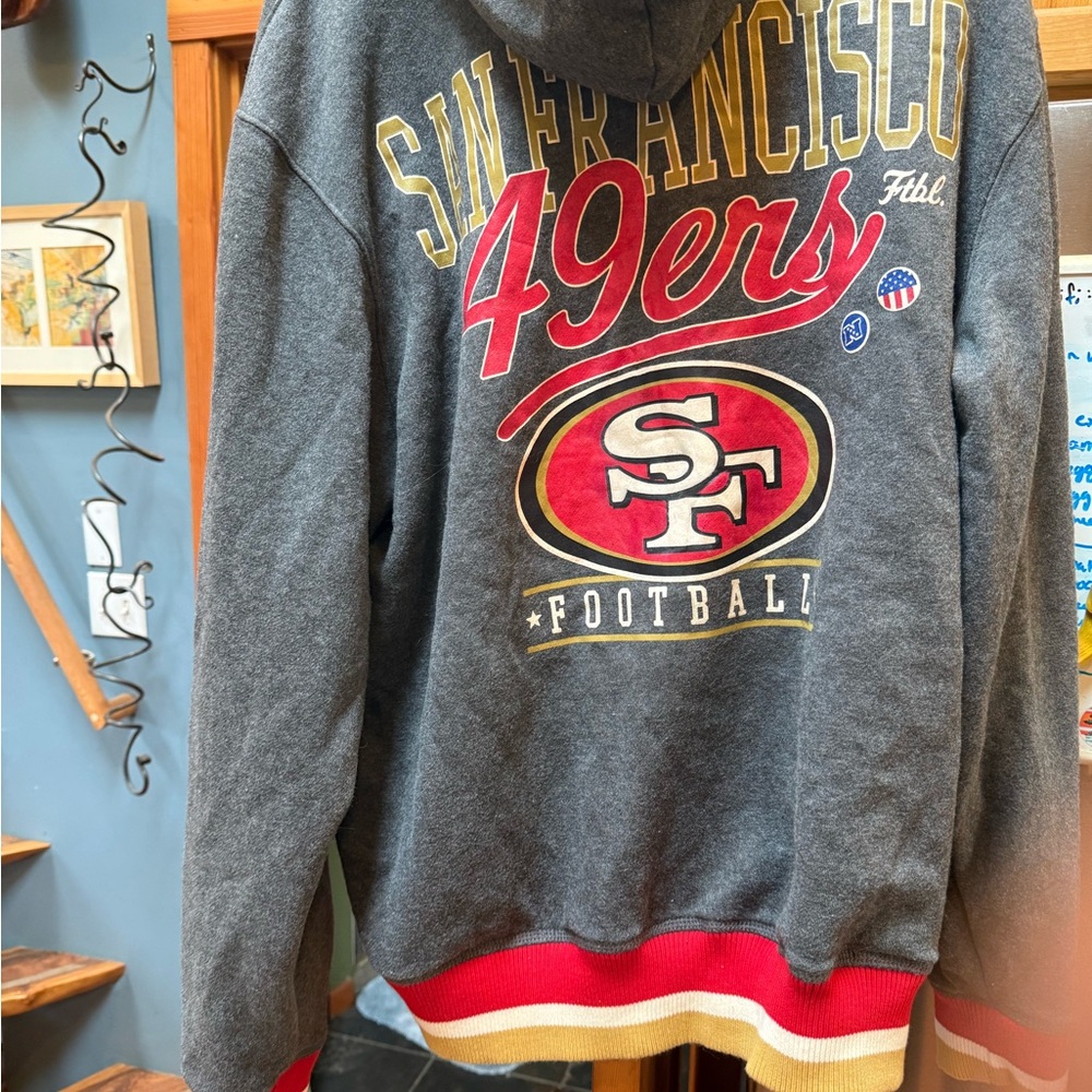 San Francisco 49ers Charcoal Hoodie